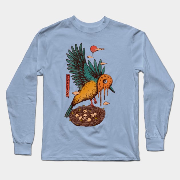 Free Time Long Sleeve T-Shirt by normanduenas